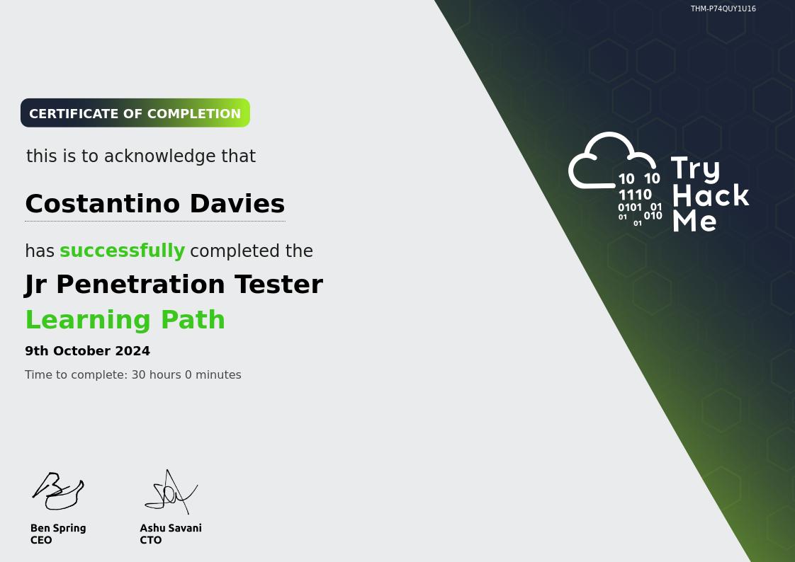 Certificato 1